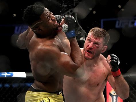 Francis ngannou misses with an uppercut against stipe miocic during a heavyweight championship mixed martial arts bout at ufc 220. Dana White says Stipe Miocic vs. Francis Ngannou fight ...