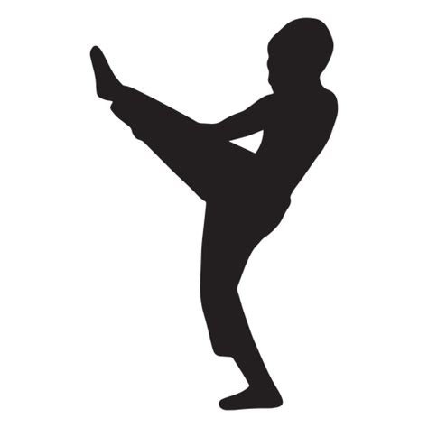 Karate Person Kicking Silhouette Png And Svg Design For T Shirts
