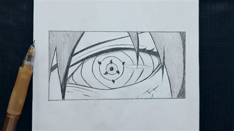 How To Draw Sasukes Eye Rinnegan Rinnegan Eye Step By Step Easy