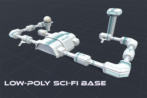 Low Poly Sci Fi Base 3d 科幻 Unity Asset Store