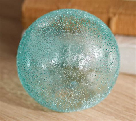 Set Of 3 4 Textured Decorative Glass Spheres By Valerie