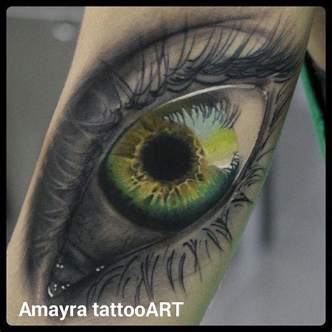 Amazing Artist Amayra Tattoo Art Amayratattoo Green Eye Color Realism