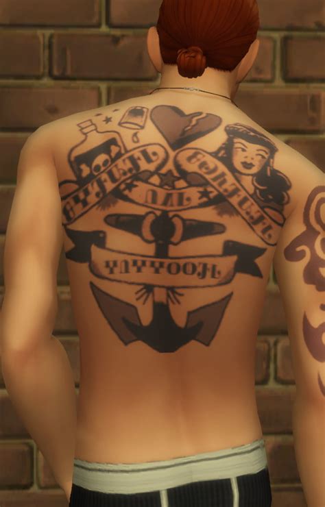 Windenburg Ink Part 1 Back Tattoos Male Only At Budgie2budgie Sims