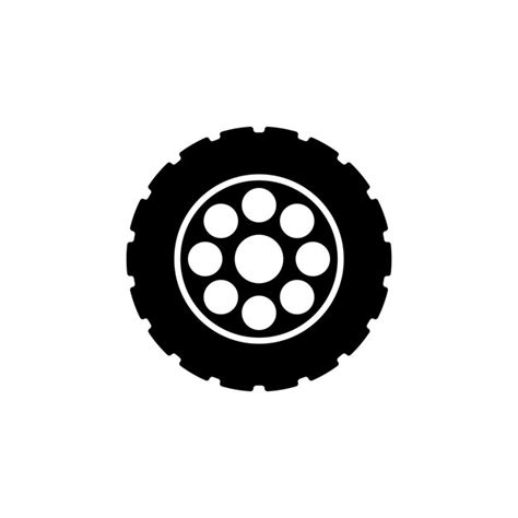 Premium Vector Wheel Icon Vector Template Illustration Logo Design
