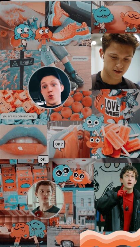 Tons of awesome tom holland wallpapers to download for free. Tom Holland Wallpaper🧡💙 in 2020 | Tom holland spiderman ...