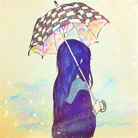 Girl With Umbrella Drawing At Getdrawings Free Download