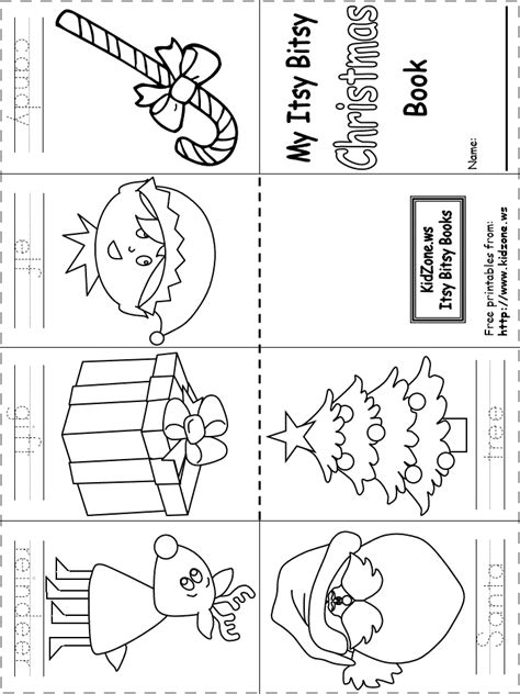 Download all our christmas worksheets for teachers, parents, and kids. Itsy Bitsy Book - Christmas | Christmas worksheets ...