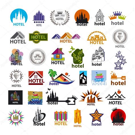 Biggest Collection Of Vector Logos Hotels For Leisure Tourism — Stock Vector © Artbutenkov 49705807