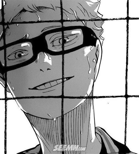 An Anime Character With Glasses Behind A Wire Fence