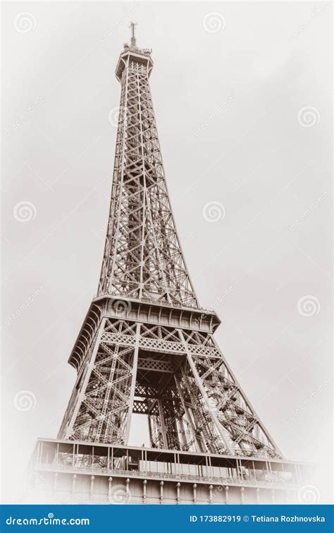 Eiffel Tower Vintage Photo Stock Image Image Of Clipart Instant