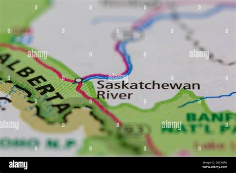 Saskatchewan River Map Hi Res Stock Photography And Images Alamy