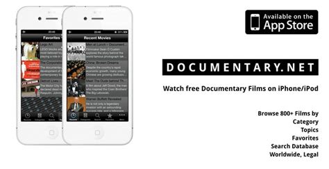 Watch Free Documentaries On The Iphone And Ipod With The New App From