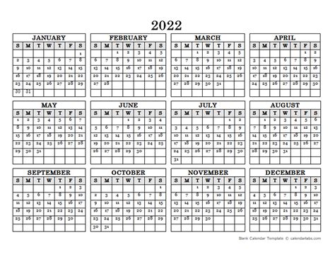 2022 Calendar Printable Pdf 6 Templates Calendar Free Download