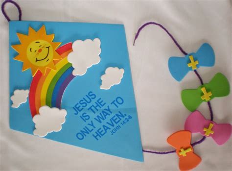 Inspirational Kite Sign Craft Kit Manualidades Cristianas Escuela