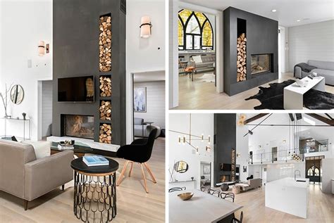 23 Double Sided Fireplace Designs In The Living Room