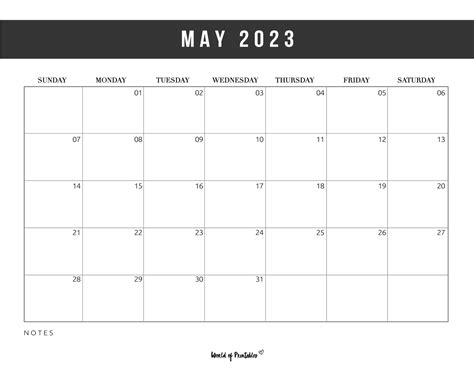May 2023 Calendar Printable Pdf Blank Free Templates Calnedar 2021 To