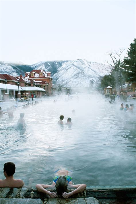 3.5 million gallons of hot spring water + 35° weather = an icy-hot ...