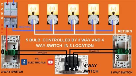 Electrical Tutorial 4 Way Switch Wiring 5 Bulbs 3way Switch And 4way