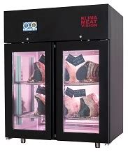 KLIMA Meat Dry Aging Cabinet PREMIER Control Black Glass Front And Back