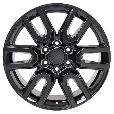 Chevy Gloss Black 20 Inch At4 Style Split Spoke Wheels With Falken At Tires
