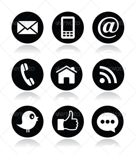 17 Phone Social Media Icon Set Images Social Media Icons Flat Phone