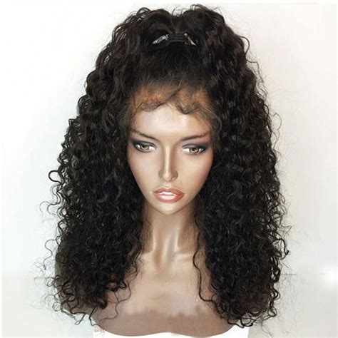 Malaysian Curly Wig 360 Full Lace Wig Human Hair Lace Front Black Women
