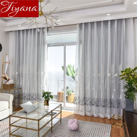 Buy Curtain Gray For Window Bedroom Plant