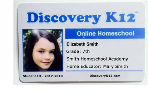 Working hours, adapted to home and work circumstances, provide flexibility for back in 2017, i completed an internship at an event agency in germany and got to know the events industry from the point of. Homeschool Student ID Card | Discovery K12