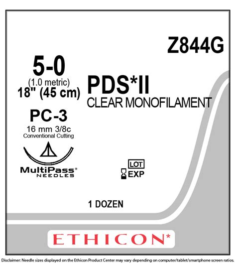 Ethicon Z844g Pds Ii Polydioxanone Suture