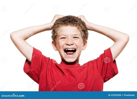 Little Boy Portrait Laughing Stock Photo Image Of Pleasure Kids