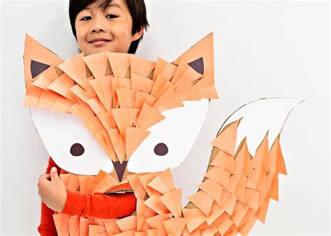 Diy Cardboard Fox Costume For Kids Hello Wonderful