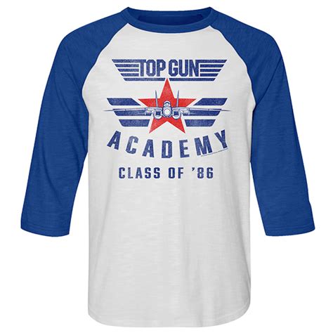 Top Gun トップガン Academy 86 ラグラン七分袖 Tシャツ メンズ 【公式 オフィシャル】【公式オフィシャル】 Pgs