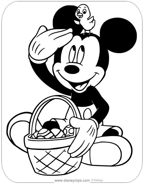 Disney Easter Printable Coloring Pages