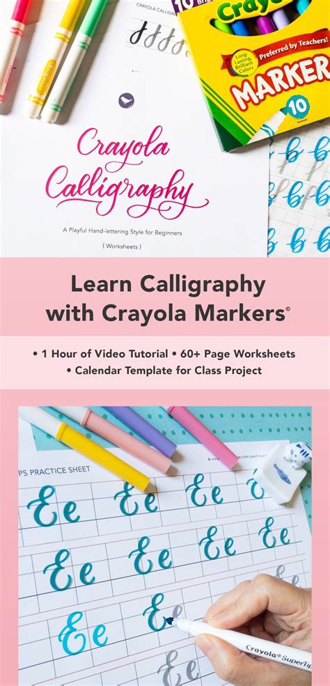 Start Lettering Today Crayola Markers Crayola Calligraphy Learn