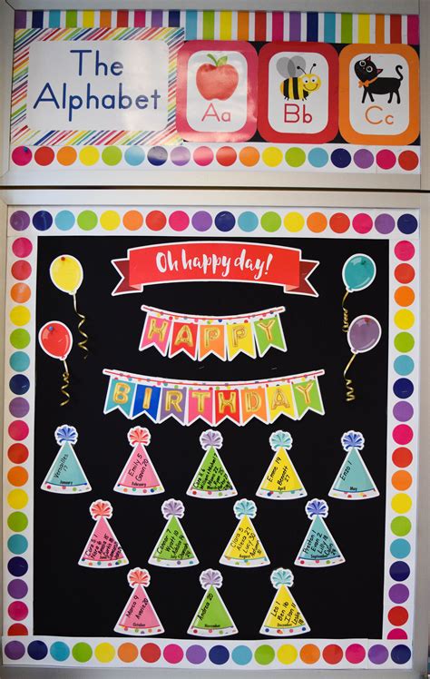 Just Teach Happy Birthday Mini Bulletin Board Set Classroom Birthday