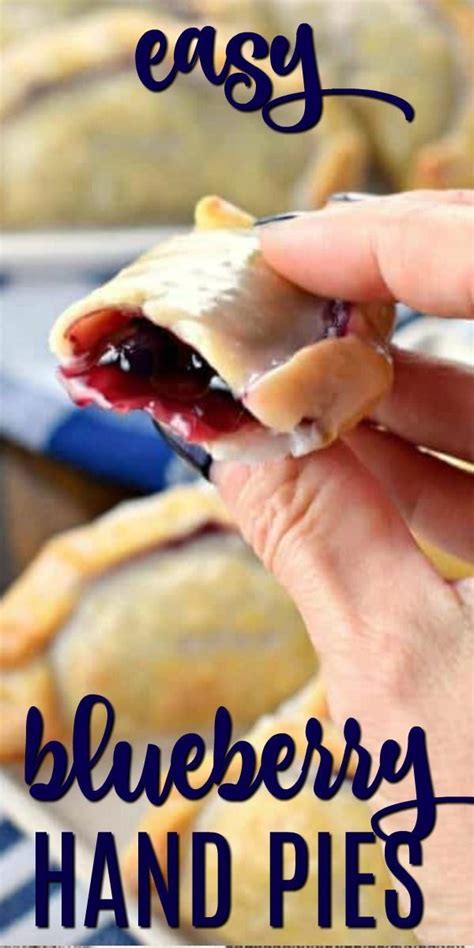 All It Takes Is Minutes To Prepare These Blueberry Lemon Hand Pies With Their Flaky Crust And