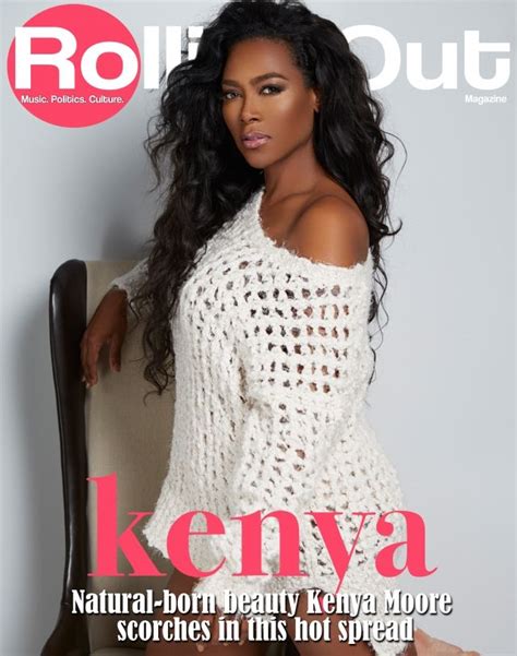 Kenya Moore Goes Topless For Rolling Out Magazine Celebrity Bug