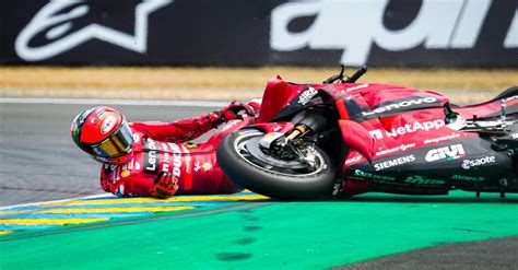 MotoGP 2022 Un pilota che è caduto in gara tante volte come Pecco