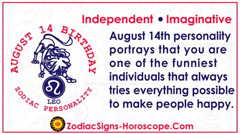 Maybe you would like to learn more about one of these? August 14 Zodiac - Full Horoscope Birthday Personality | ZSH