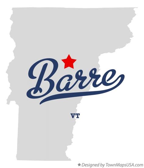 Map Of Barre Vt Vermont
