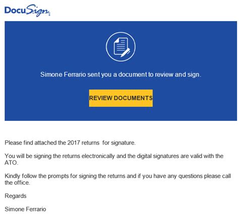 Please Docusign New Wave Of Phishing Emails Impersonating Docusign