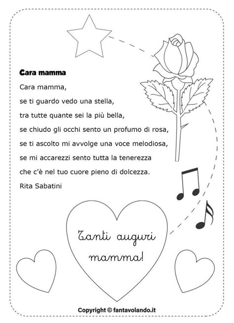 Festa Della Mamma Poesia Classe Prima