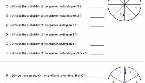 probability word problems worksheets