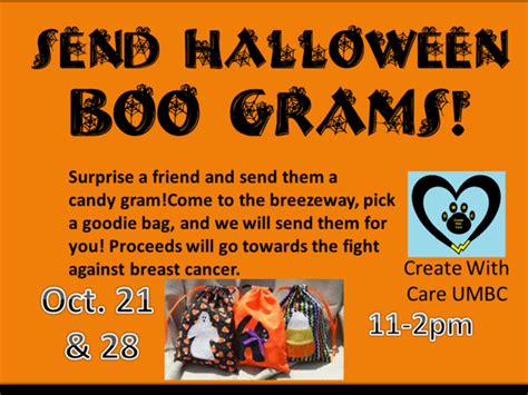 Cwc Halloween Boo Gram · Create With Care Umbc · Myumbc