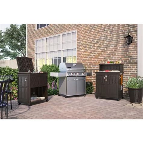 Suncast 47 Gal Patio Storage And Prep Station Bmps6400 The Home