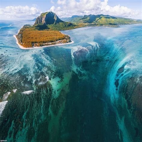 Stunning Underwater Waterfall In Mauritius Photograph By Fabouls With