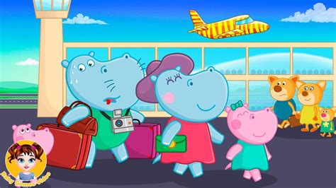 Hippo Airport Professions Fascinating Games Hippo Kids Games Full