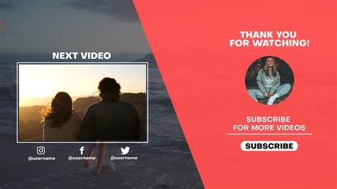 Youtube End Screens After Effects Animation
