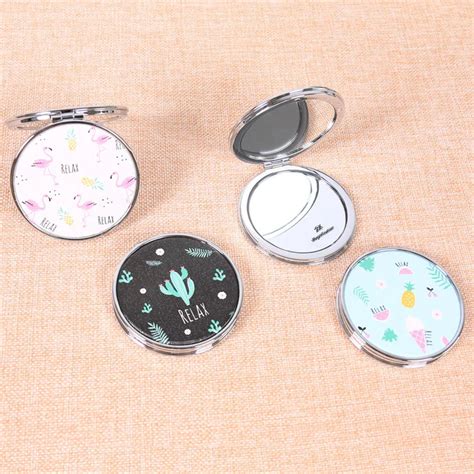 Cn Rubr Romantic Summer Mirror Compact Pocket Magnifying Cosmetic Makeup Mirror For Wedding T