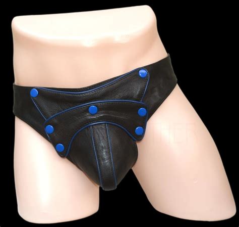 Men Leather Jockstrap Underwear Briefs Thong Adjustable Men Jock Strap